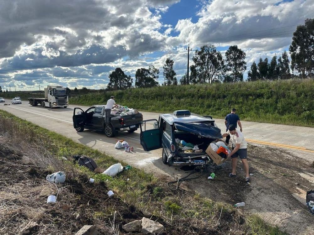 Voluntários sofrem acidente a caminho de missão solidária para Rio Bonito do Iguaçu
