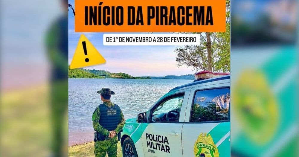 Período da piracema começa em 1º de novembro e fiscalização será reforçada no Paraná