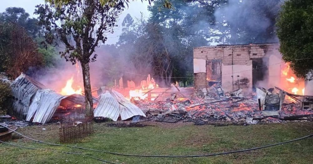 Família de fumicultores perde tudo em incêndio e pede ajuda para recomeçar em Rio Azul