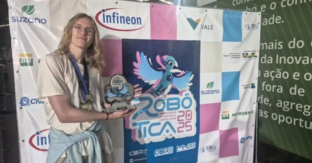 Estudante do IFPR Irati conquista primeiro lugar na Olimpíada Brasileira de Robótica