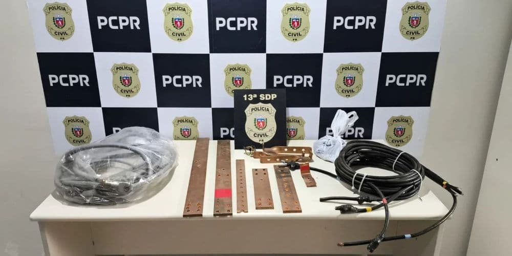 Polícia Civil apreende 20kg de fiação elétrica furtada em Ponta Grossa