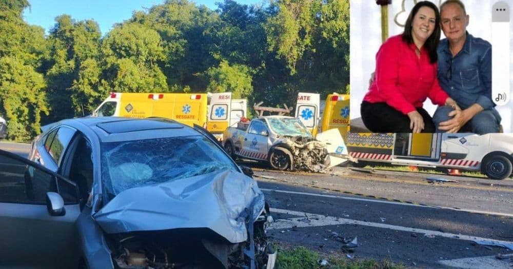 Prefeito e primeira-dama de cidade do Paraná ficam feridos em grave acidente na BR-277 em Palmeira